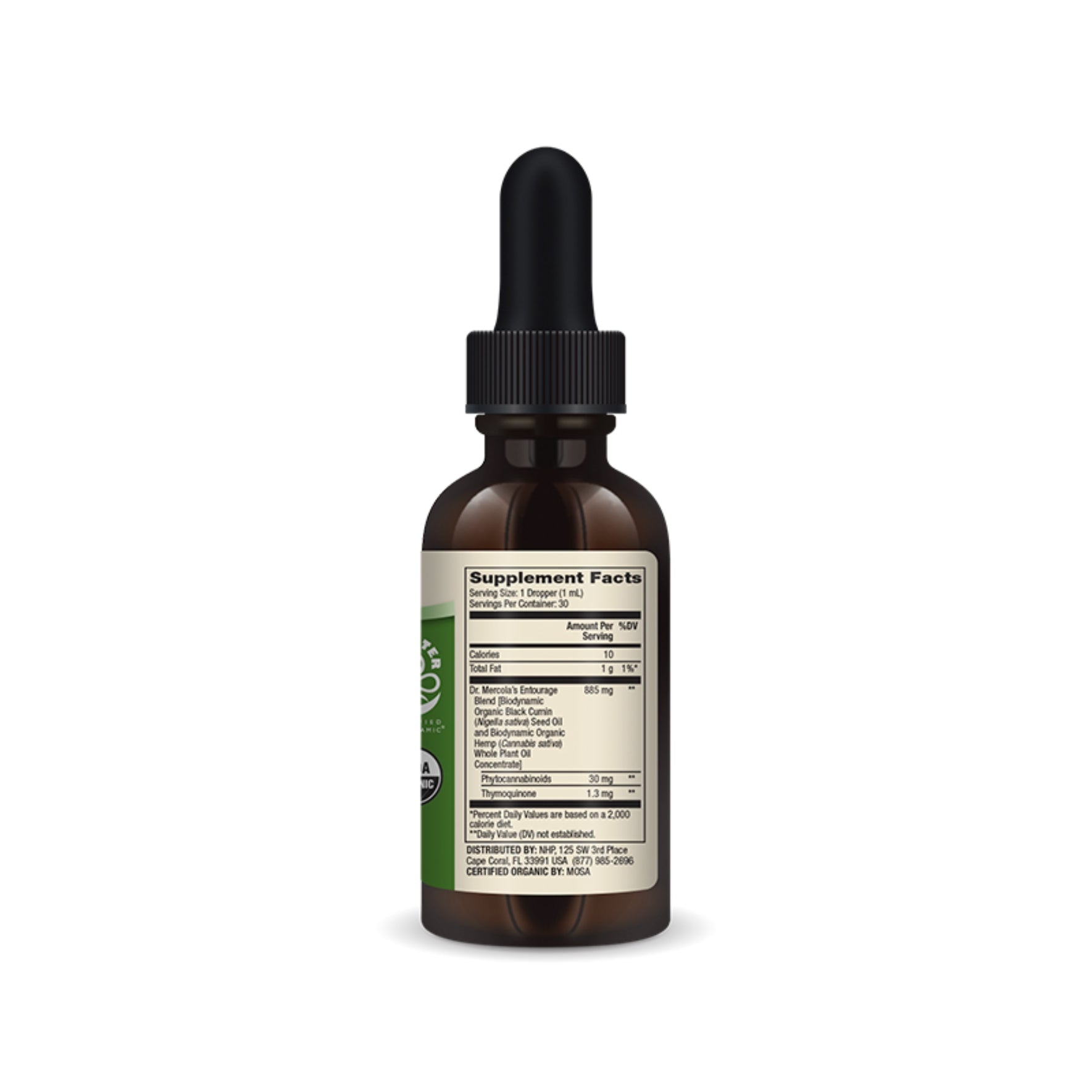 Dr. Mercola Biodynamic® Organic Hemp Oil Concentrate 1 Fl. Oz