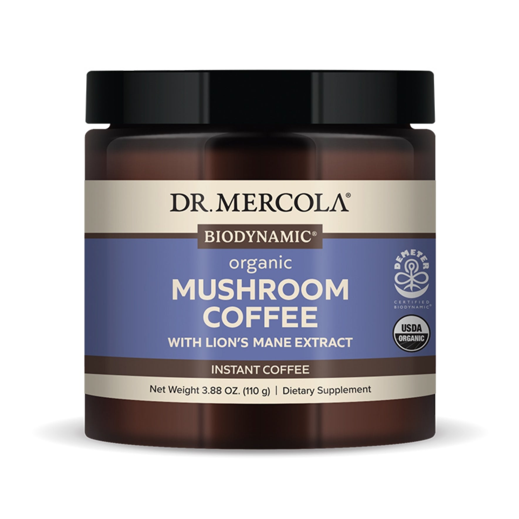 Dr. Mercola Biodynamic® Organic Mushroom Instant Coffee 3 oz.