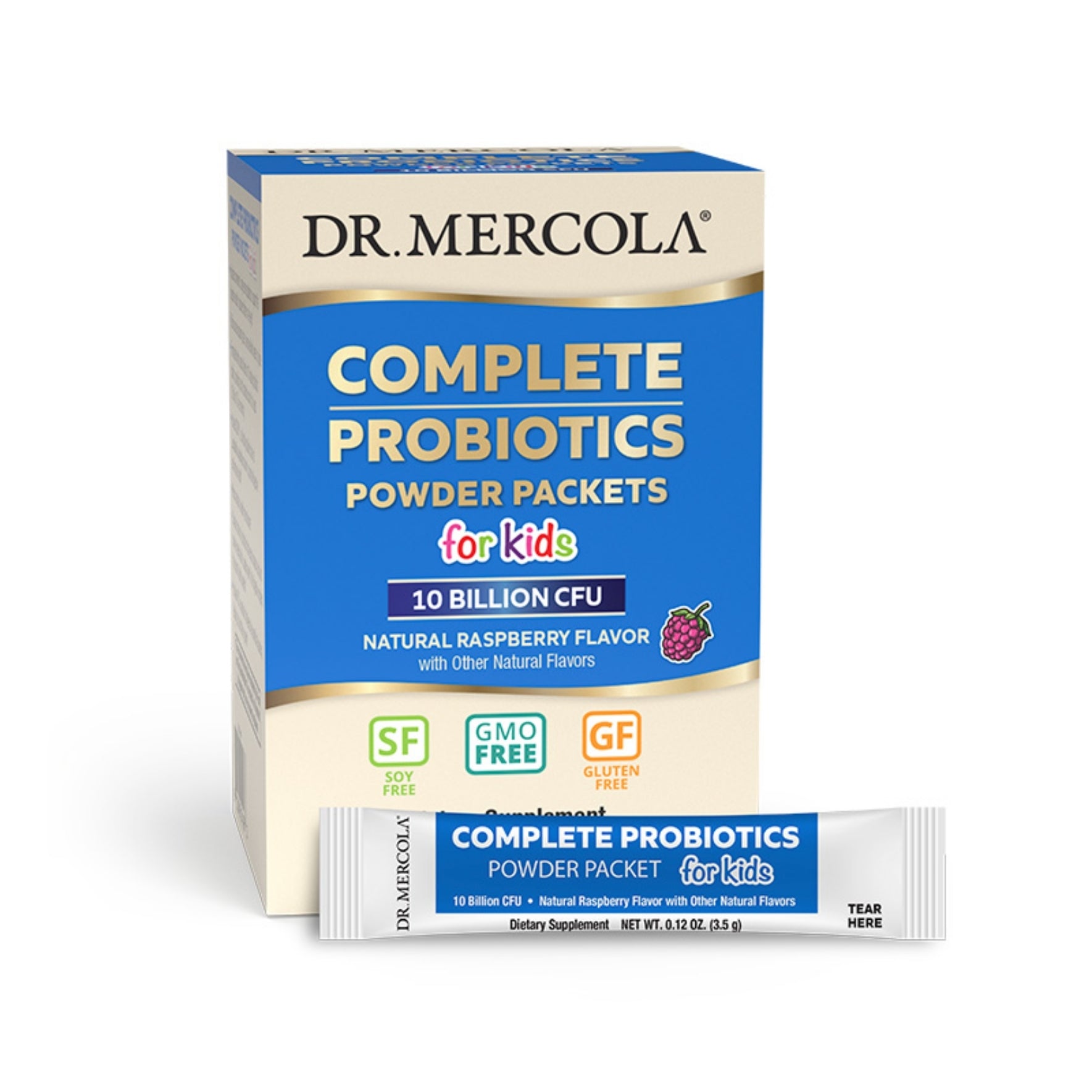 Dr. Mercola Complete Probiotics Powder Packets for Kids 10 B CFU