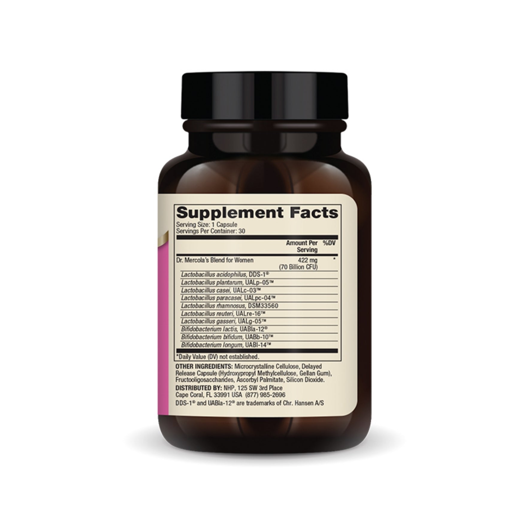Dr. Mercola Complete Probiotics for Women 70 B CFU