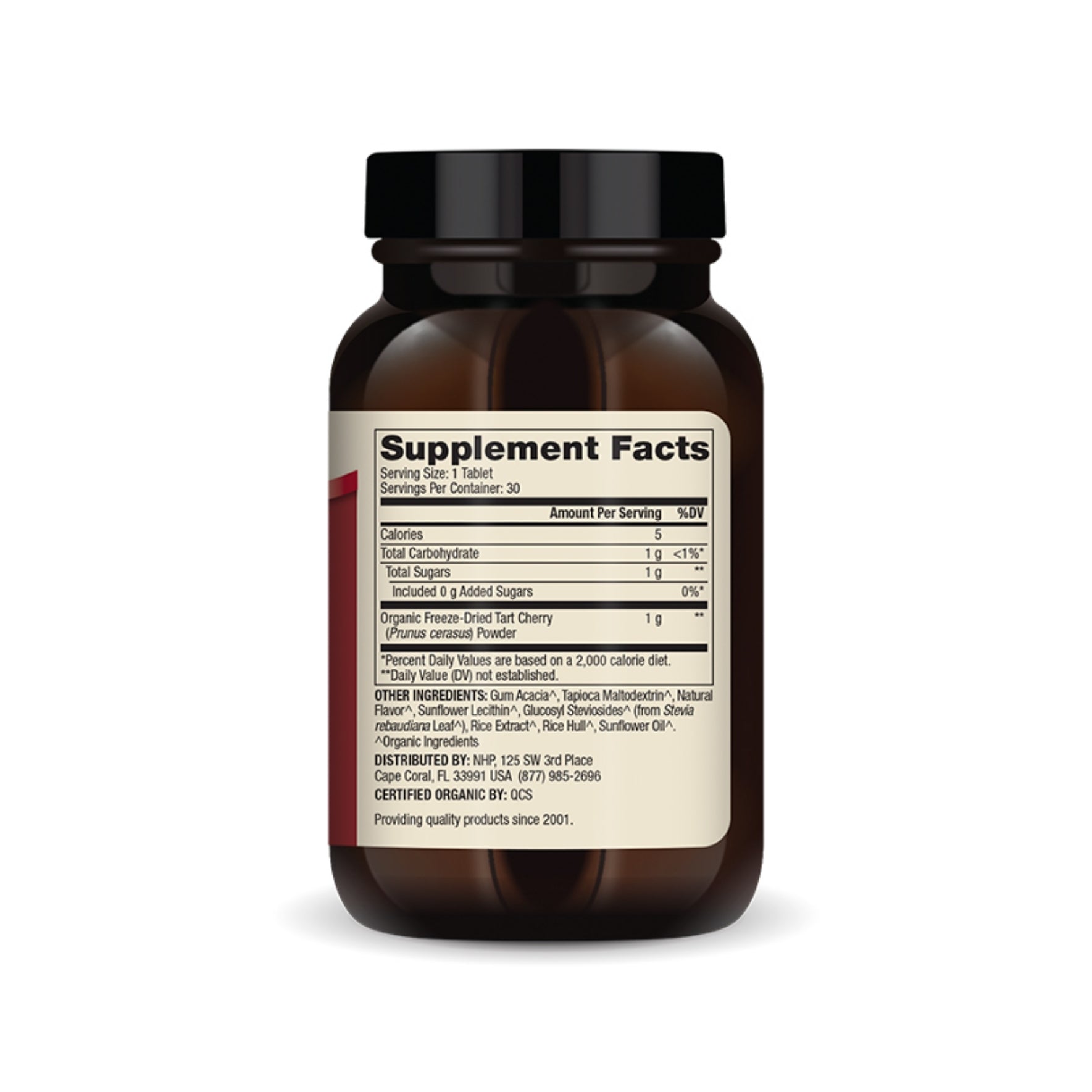 Dr. Mercola Organic Chewable Tart Cherry 1 g.