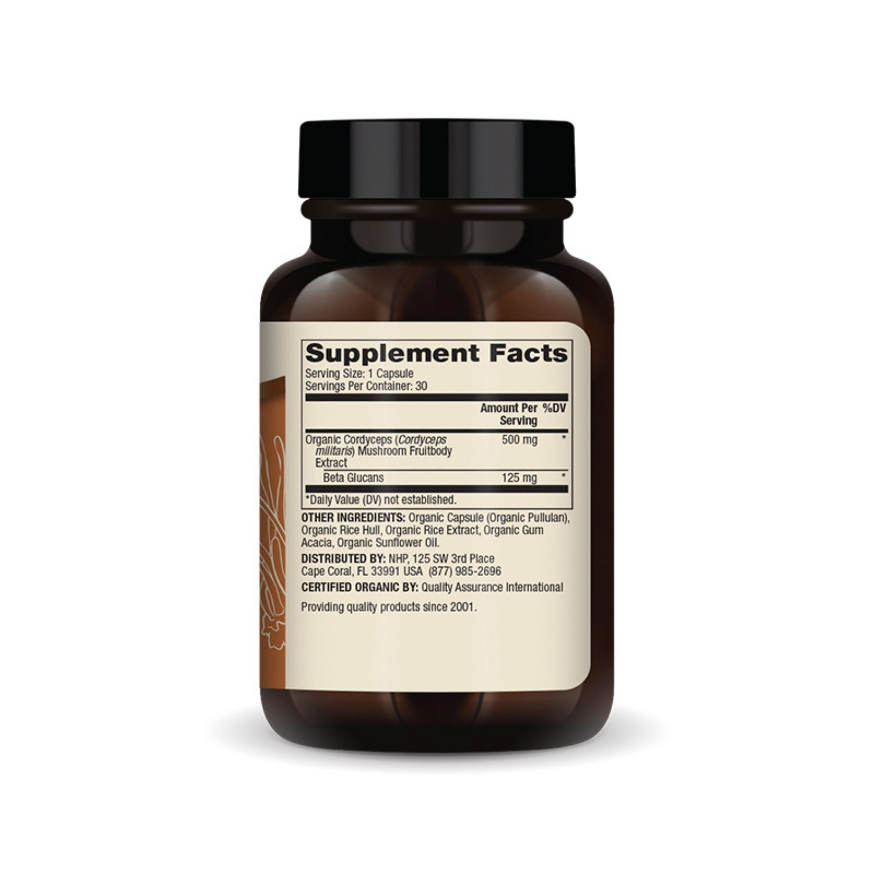 Dr. Mercola Organic Cordyceps Mushroom Extract 500 mg