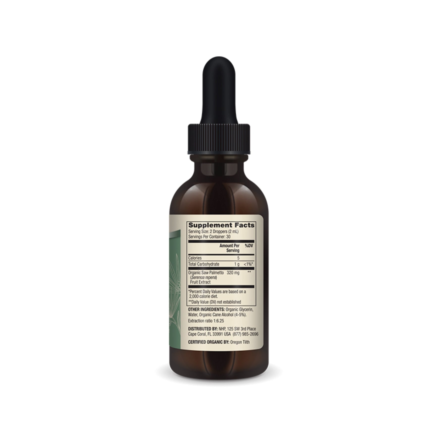 Dr. Mercola Organic Saw Palmetto Liquid Drops 2 Fl. Oz.