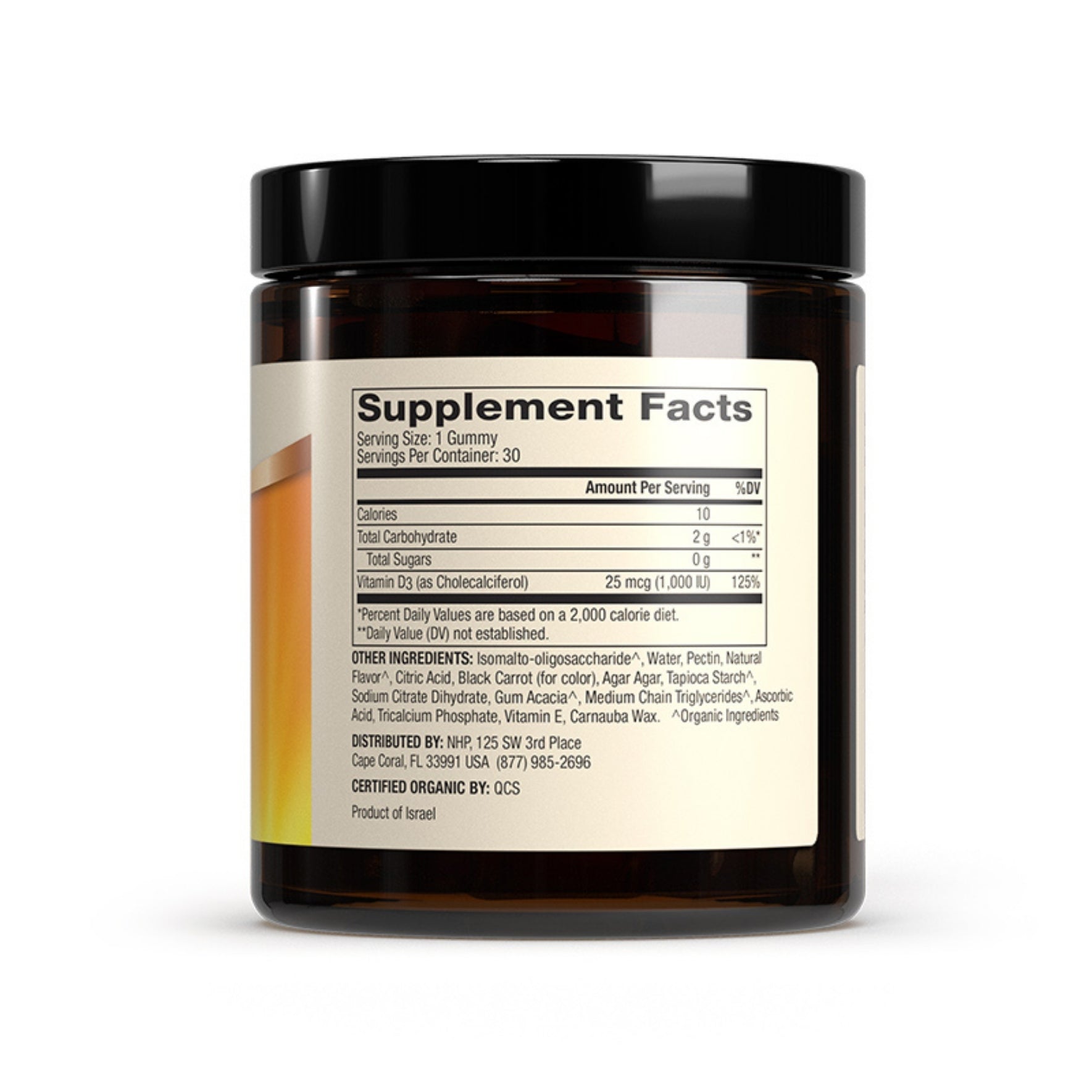 Dr. Mercola Organic Vitamin D3 Gummies for Kids - Cherry 1000 IU