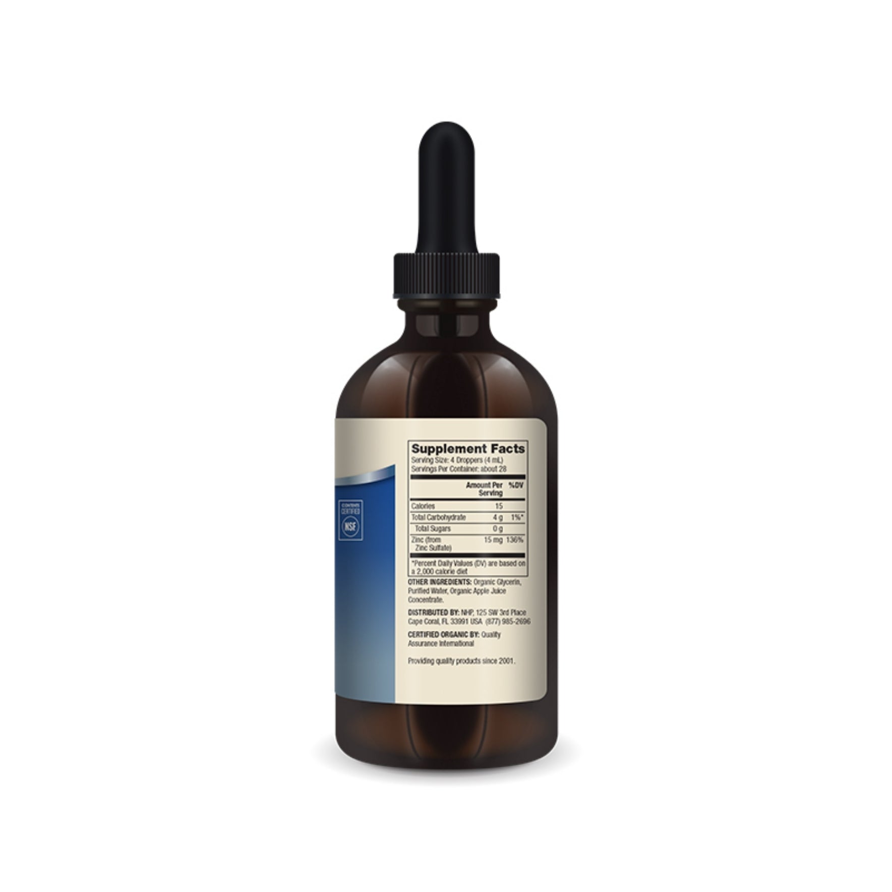 Dr. Mercola Zinc Liquid Drops 3 Fl. Oz.