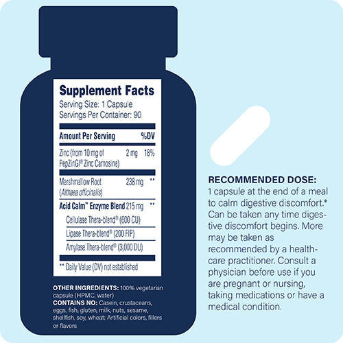 Enzyme Science Acid Calm 90 Capsules