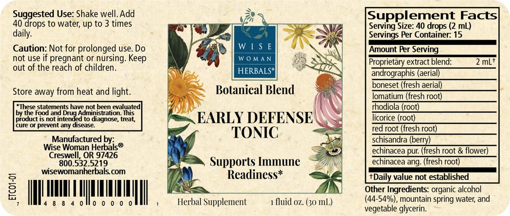 NEW! Early Defense Tonic