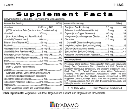 D’Adamo Personalized Nutrition® - Exakta