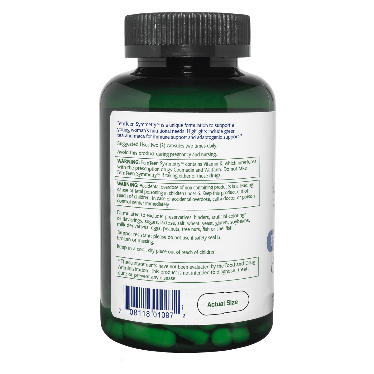 FemTeen Symmetry™ ~ Teen Multiple ~ 120 capsules