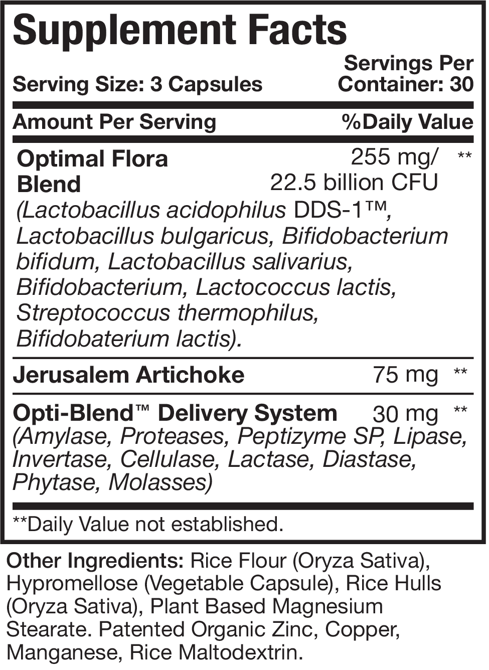 Optimal Health Systems Optimal Flora Plus