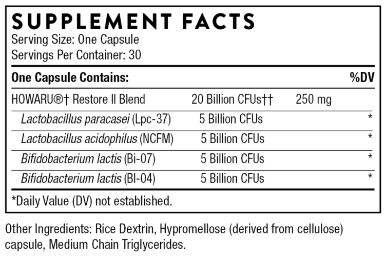 THORNE FloraSport 20B NSF