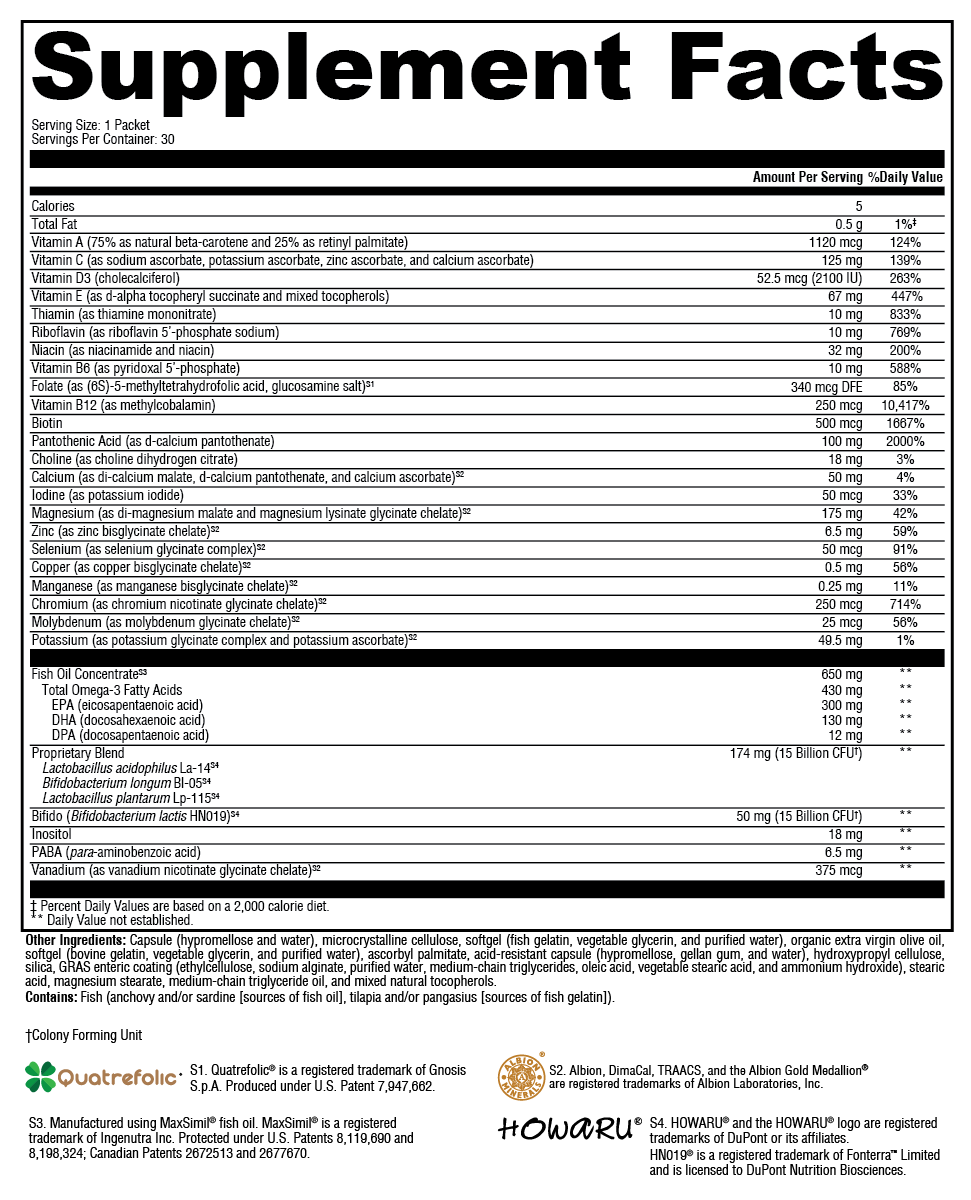 XYMOGEN Foundation Essentials 30 Packets