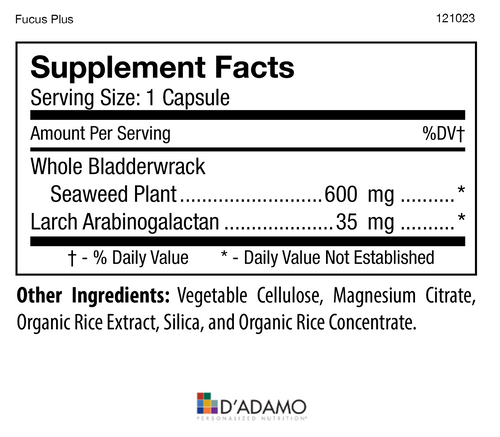 D’Adamo Personalized Nutrition® - Fucus Plus