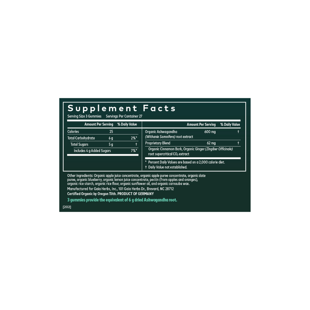 Gaia Herbs Herbs Ashwagandha Gummies