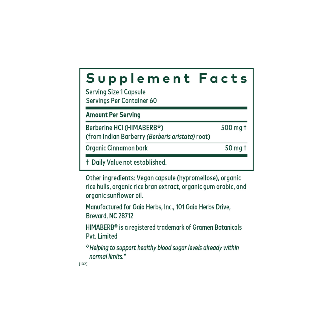 Gaia Herbs Herbs Berberine Metabolic