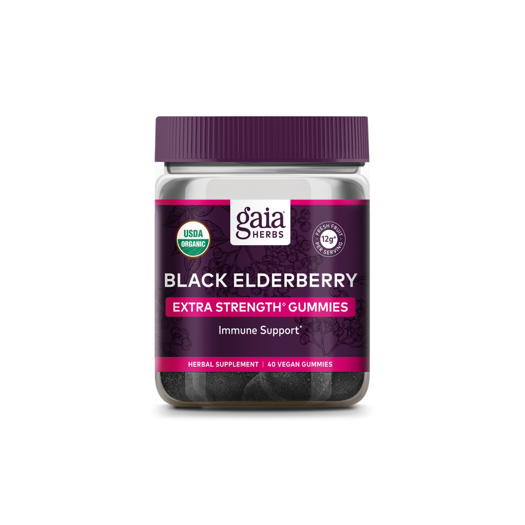 Gaia Herbs Herbs Black Elderberry Extra Strength Gummies