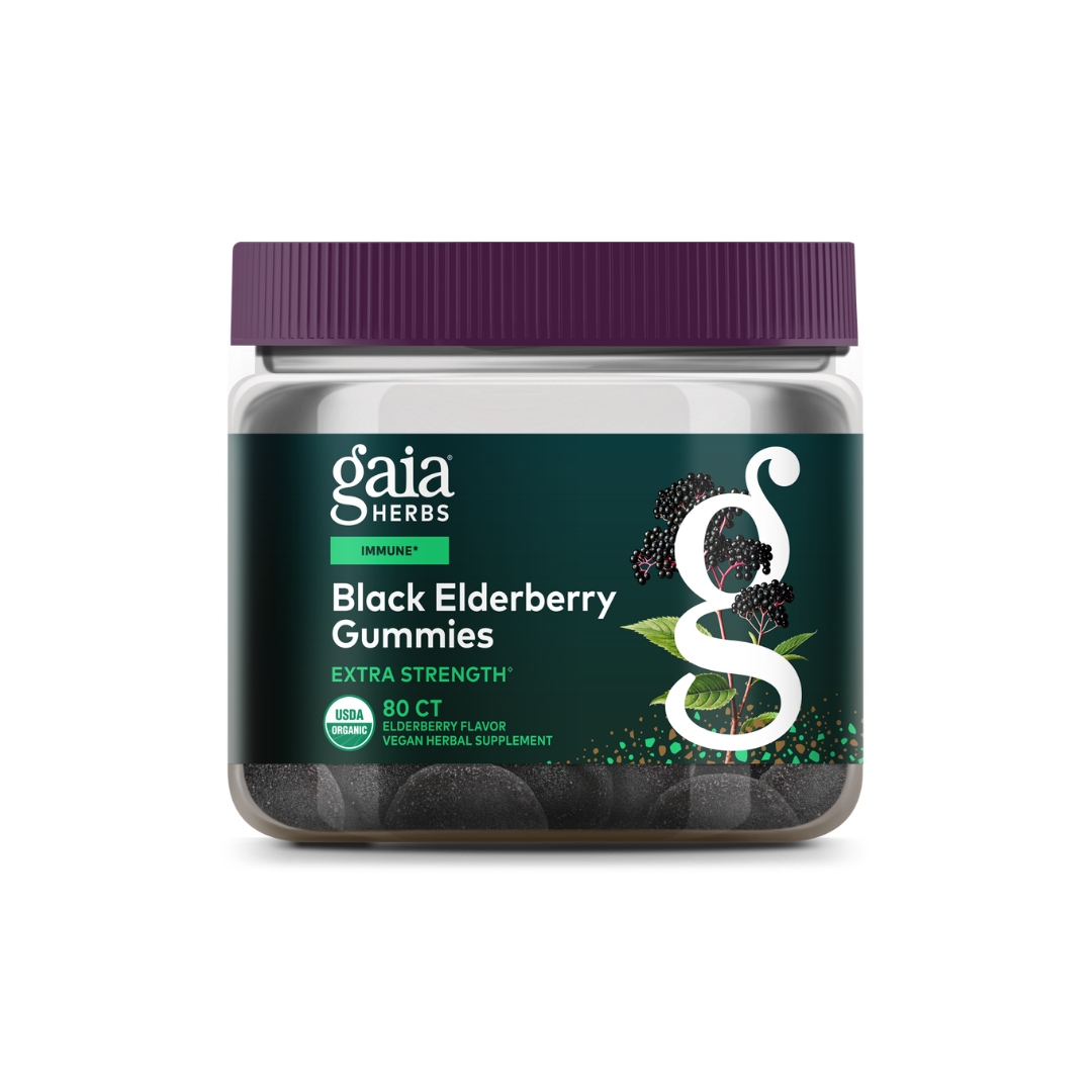 Gaia Herbs Herbs Black Elderberry Extra Strength Gummies