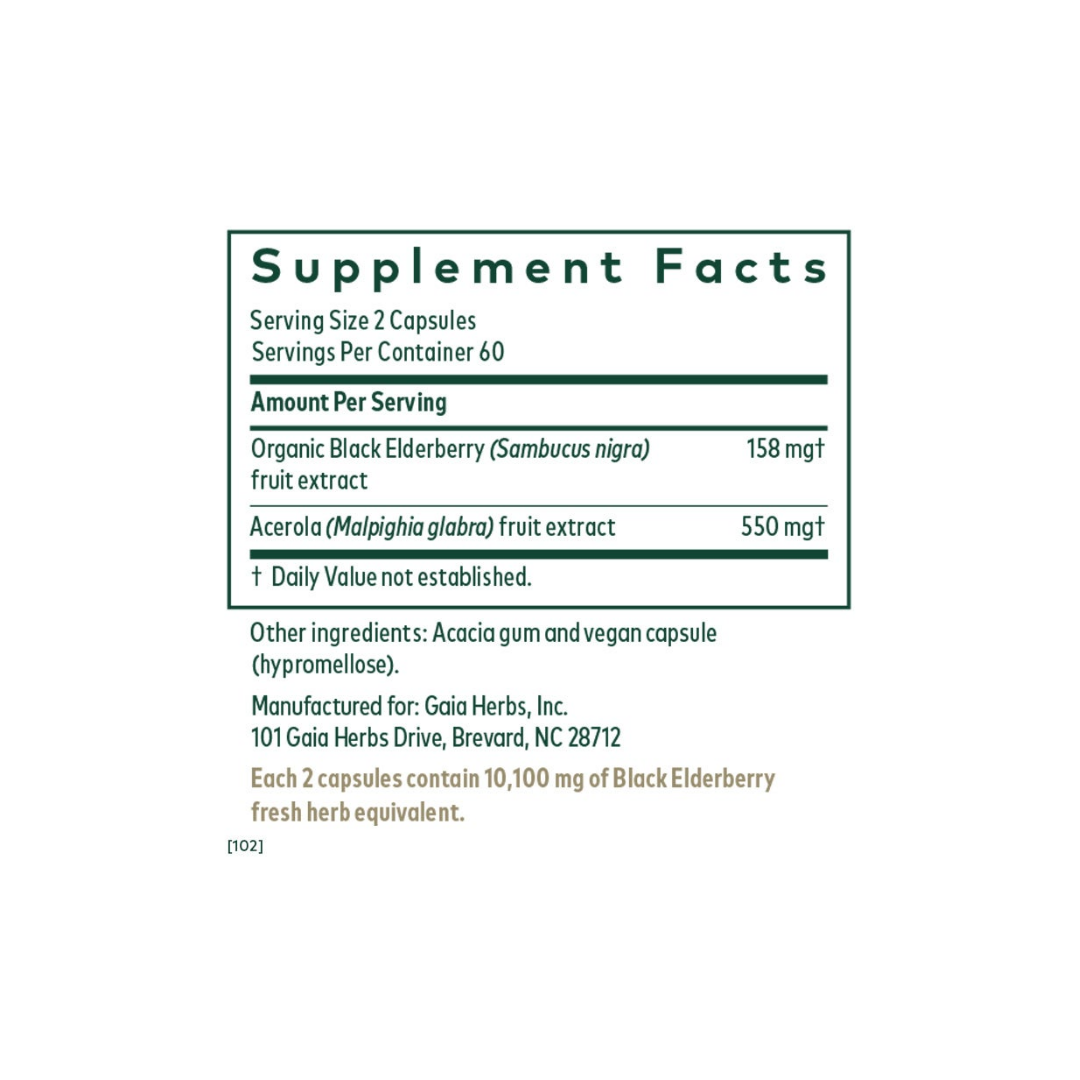 Gaia Herbs Herbs Black Elderberry PRO