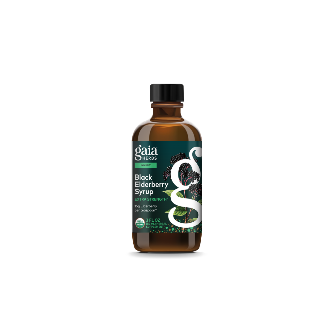 Gaia Herbs Herbs Black Elderberry Syrup - Extra Strength