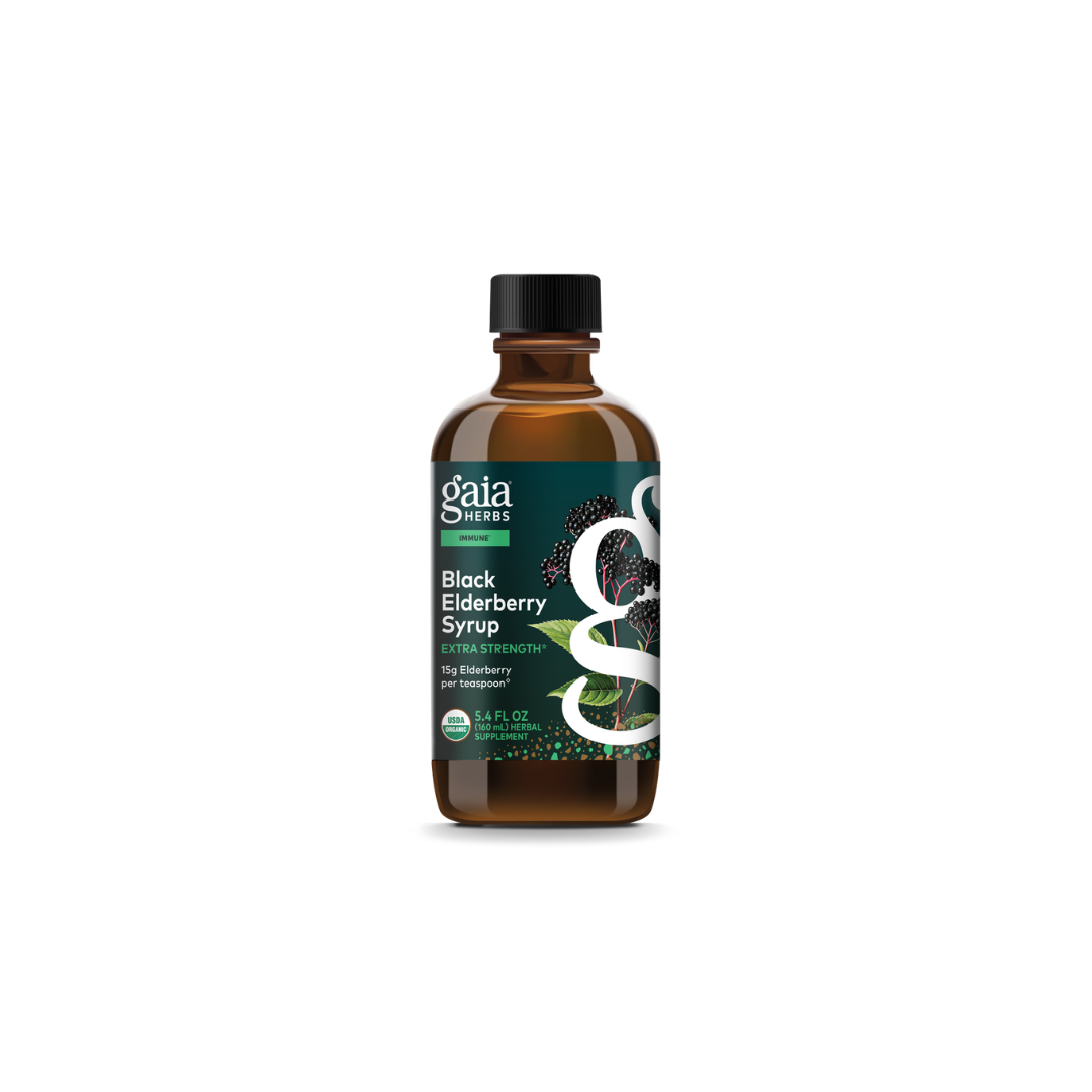 Gaia Herbs Herbs Black Elderberry Syrup - Extra Strength