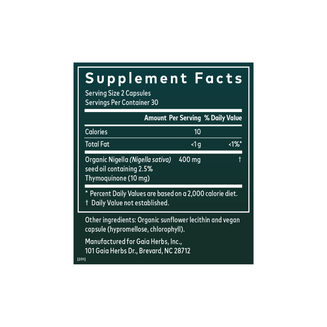 Gaia Herbs Herbs Black Seed Oil
