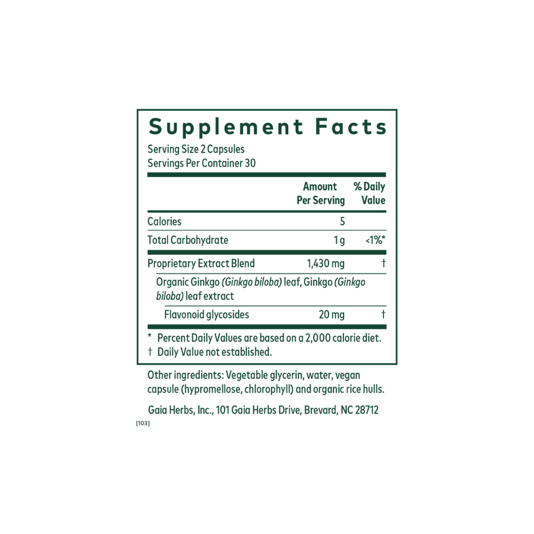 Gaia Herbs Ginkgo