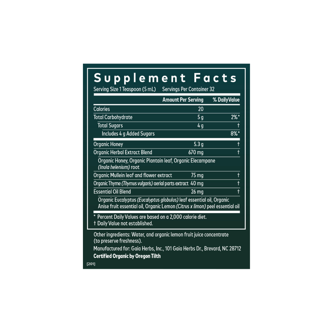 Gaia Herbs Herbs Bronchial Wellness Herbal Syrup