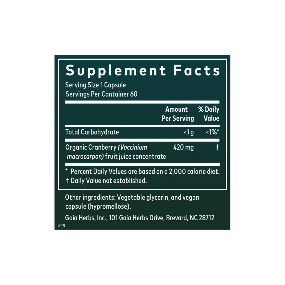 Gaia Herbs Herbs Cranberry Concentrate