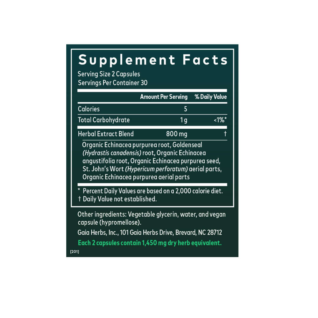 Gaia Herbs Herbs Echinacea Goldenseal