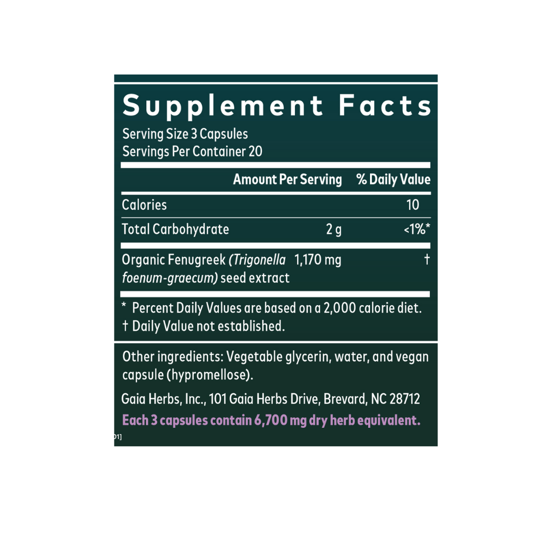 Gaia Herbs Herbs Fenugreek Seed
