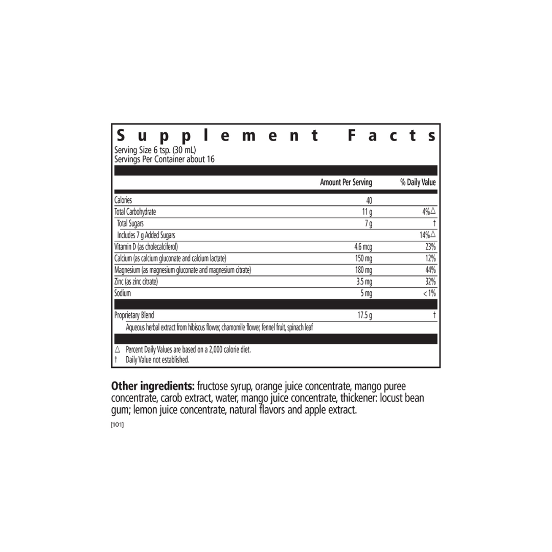 Gaia Herbs Herbs Floradix Calcium and Magnesium Liquid