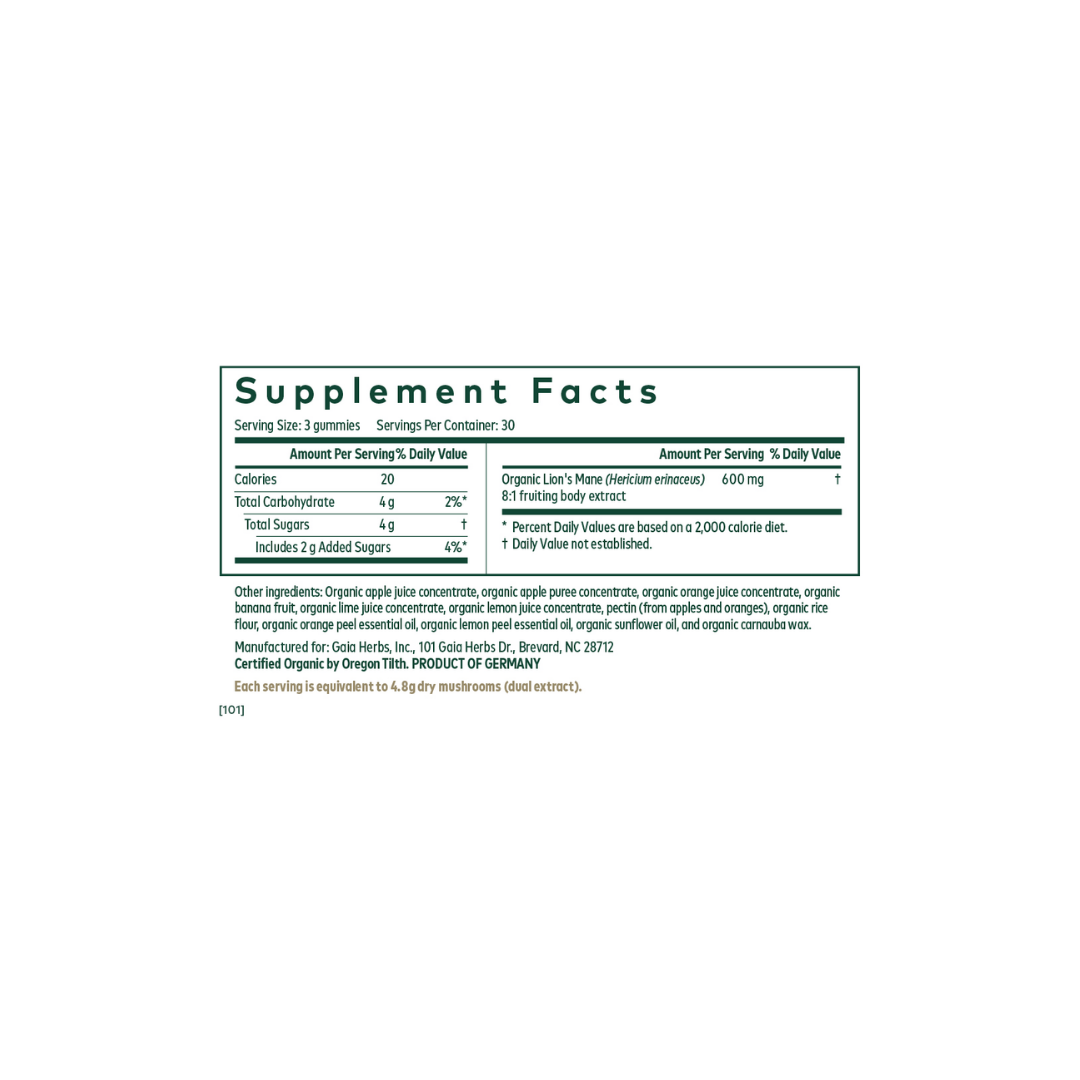 Gaia Herbs Lion's Mane PRO™ Gummies