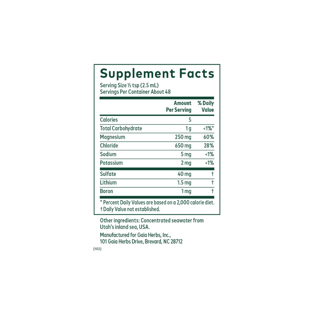 Gaia Herbs Liquid Magnesium with Trace Minerals
