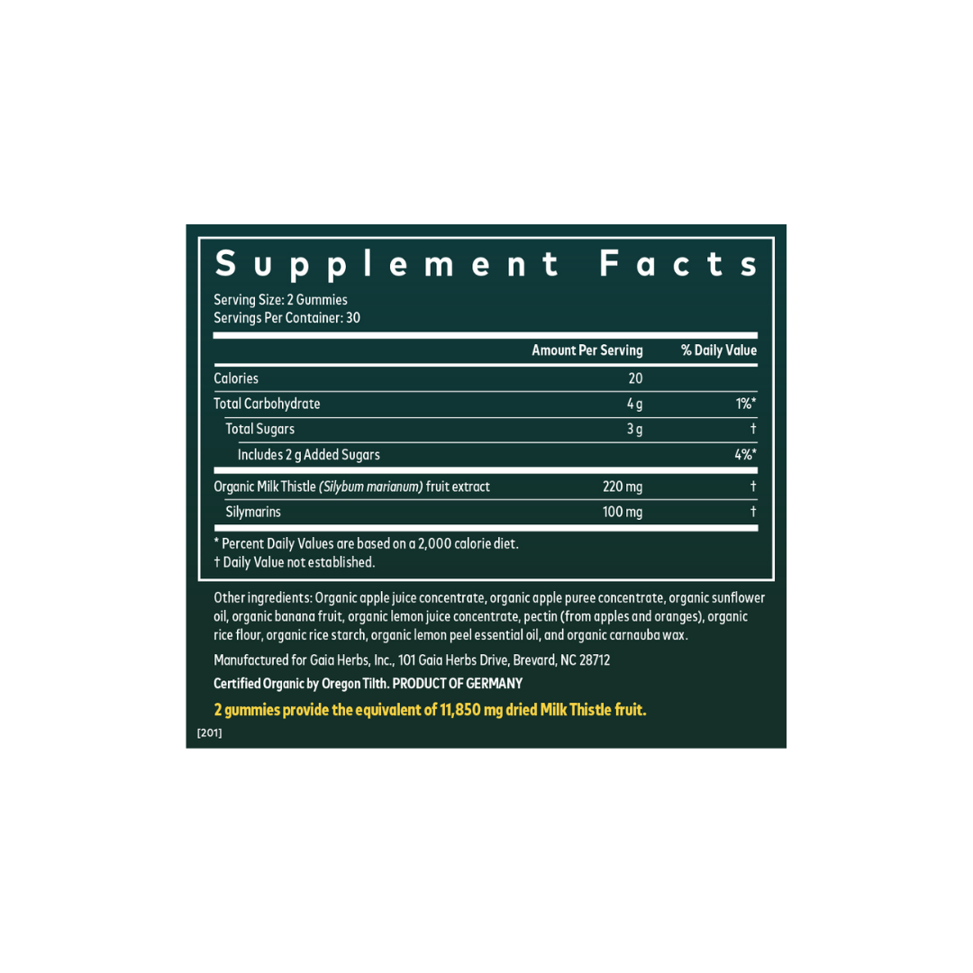 Gaia Herbs Milk Thistle Gummies
