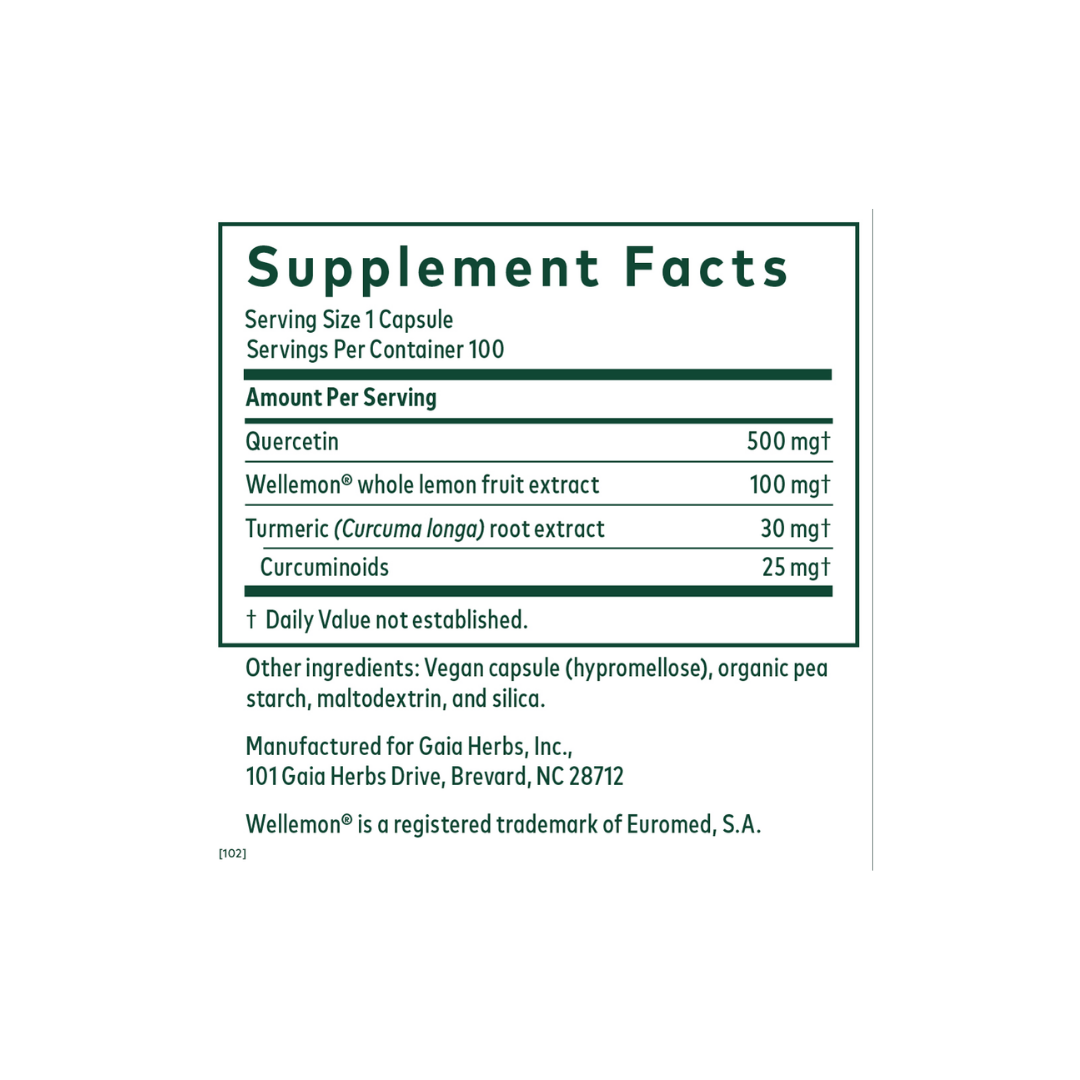Gaia Herbs Quercetin Synergy 500