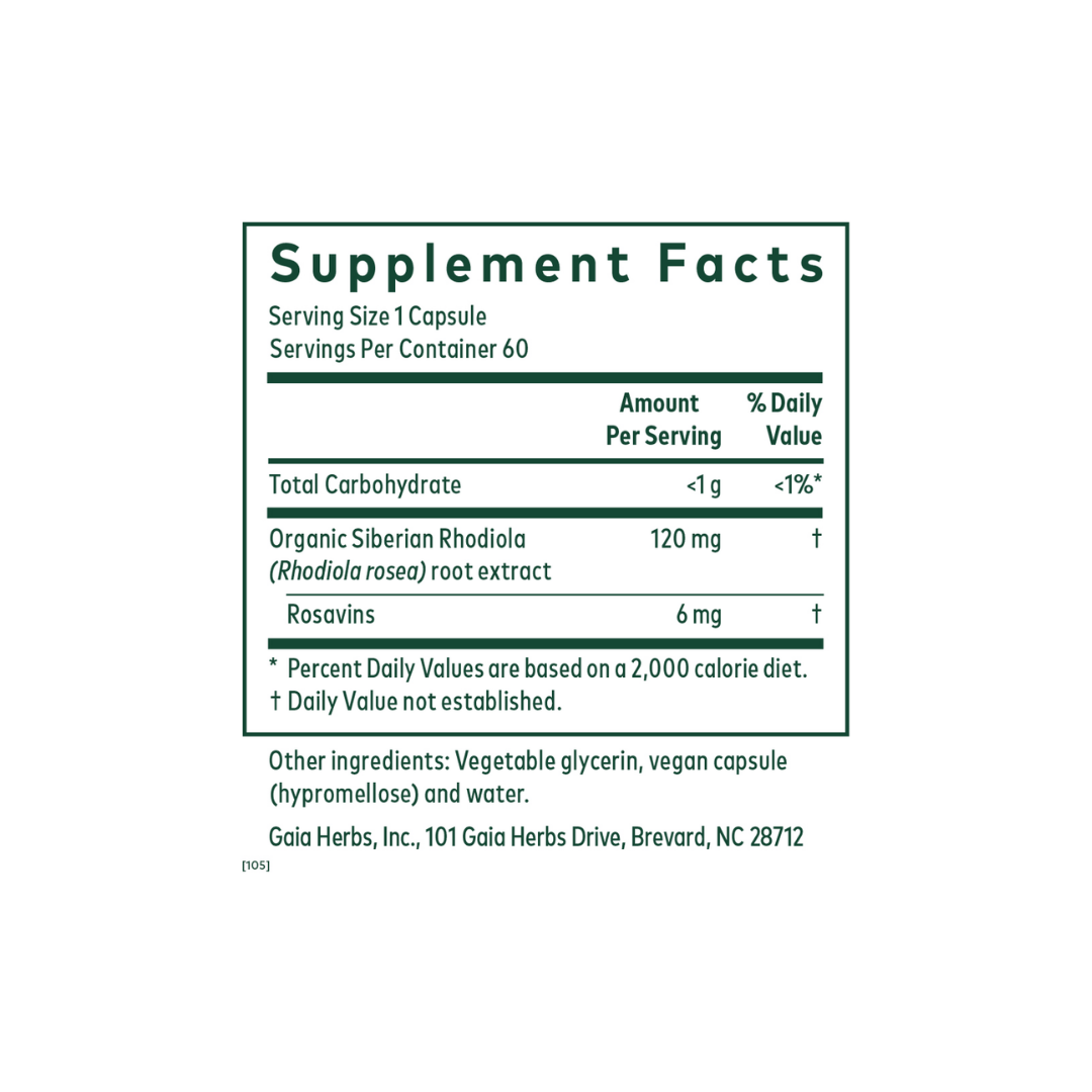 Gaia Herbs Rhodiola