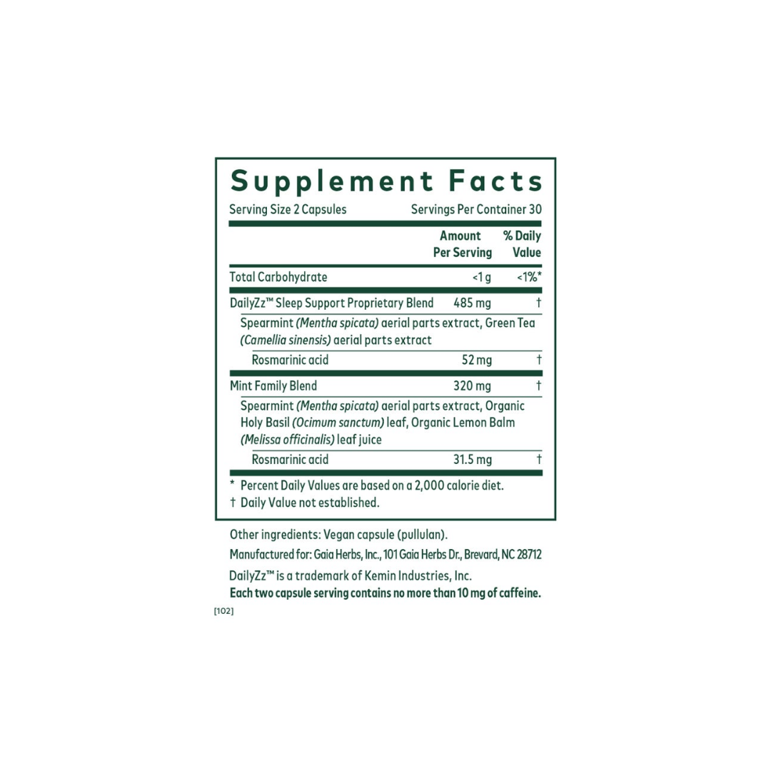 Gaia Herbs Somni-Mint Rosmarinic Complex