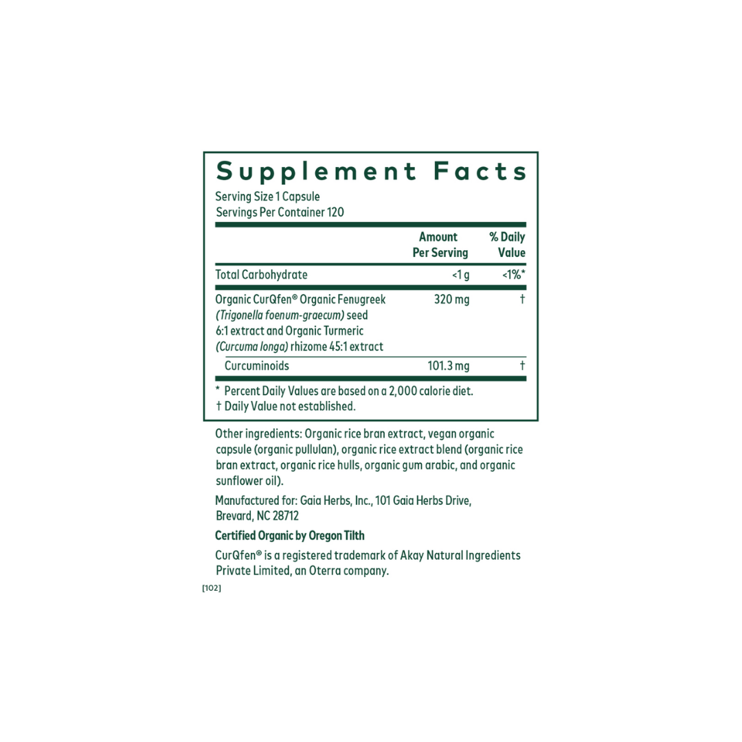 Gaia Herbs Turmeric Fenugreek Complex