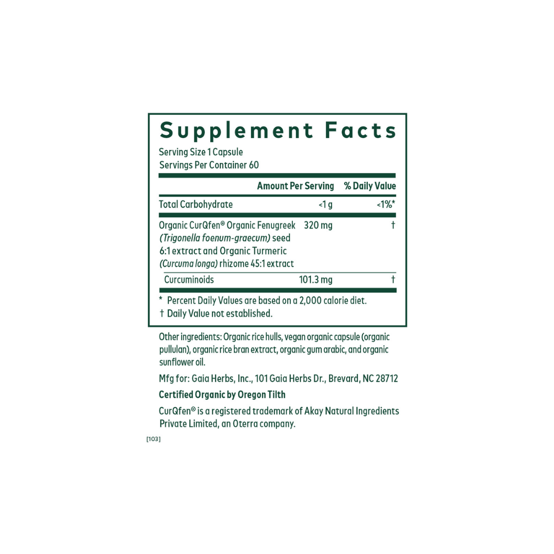 Gaia Herbs Turmeric Fenugreek Complex