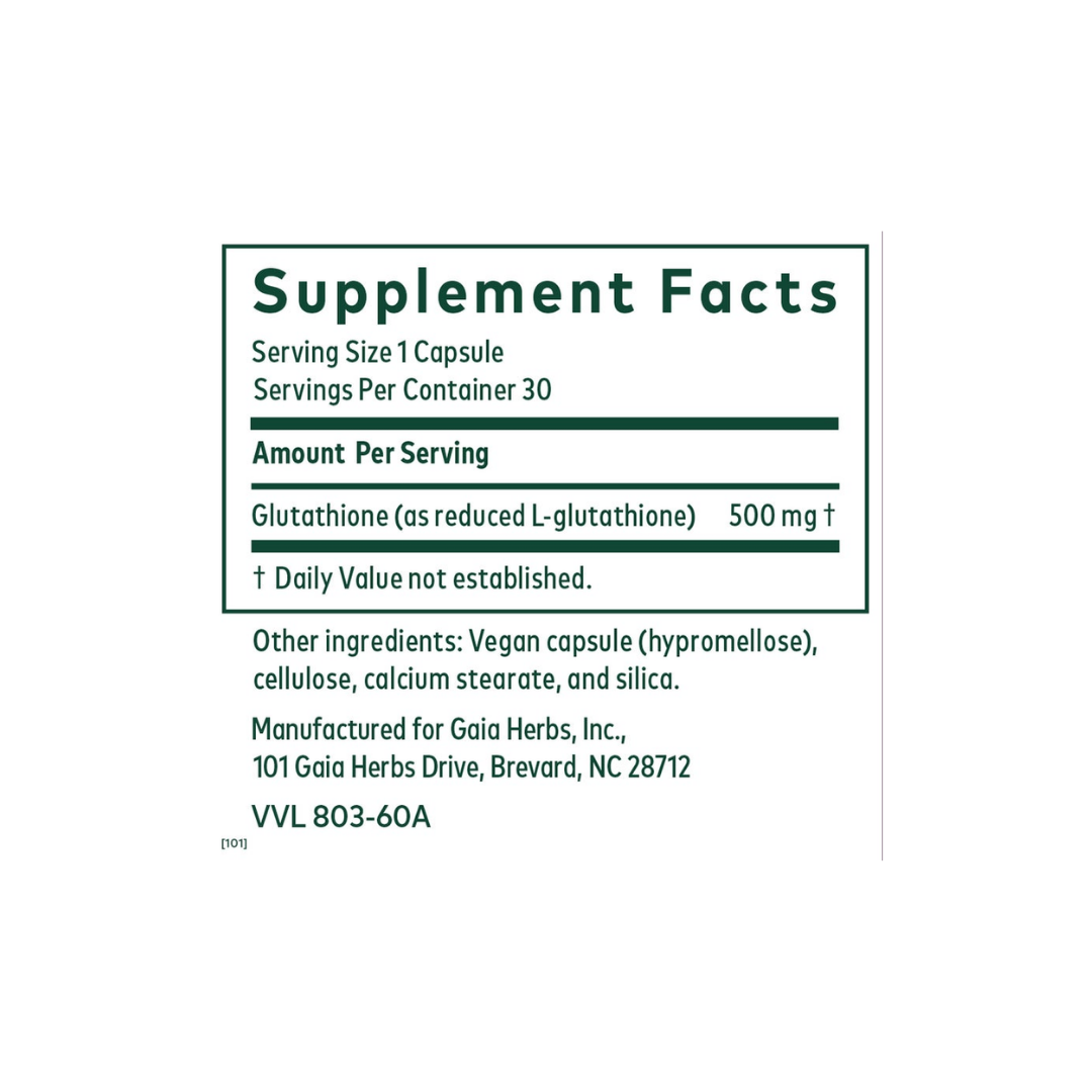 Gaia Herbs Glutathione 500