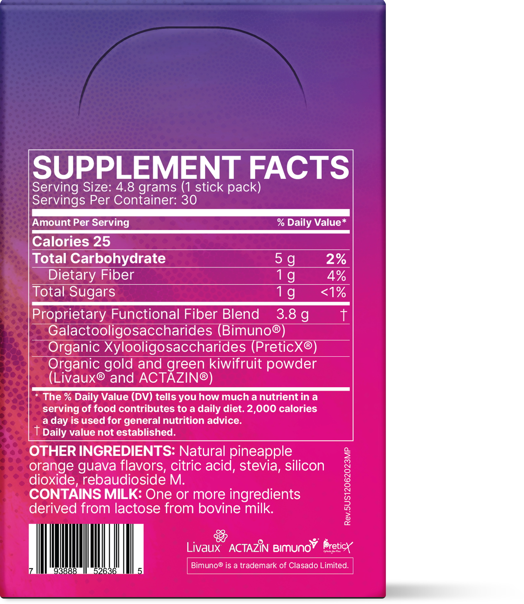 Microbiome Labs MegaPre stick packs packaging front view