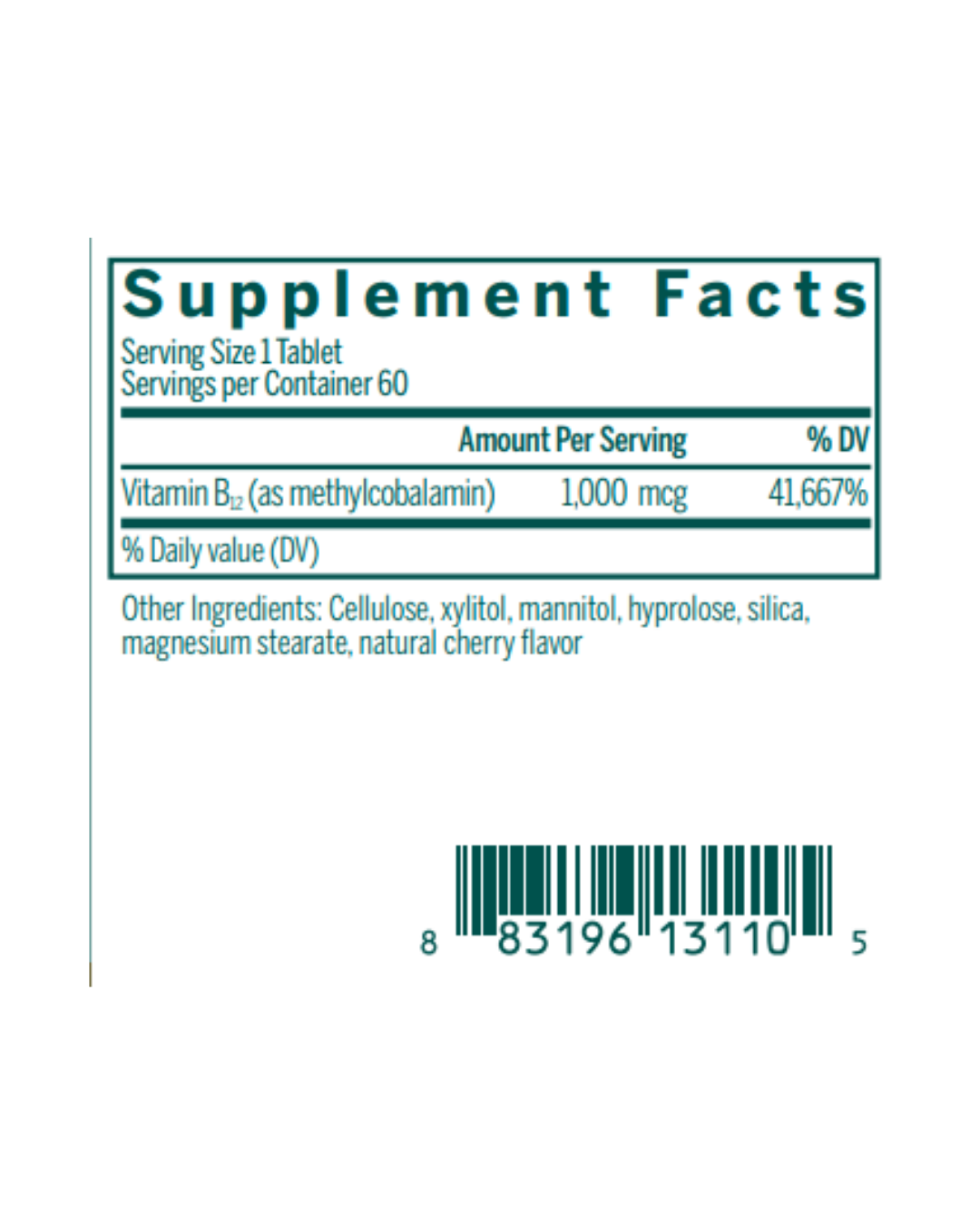 Genestra ACTIVE Chewable B12