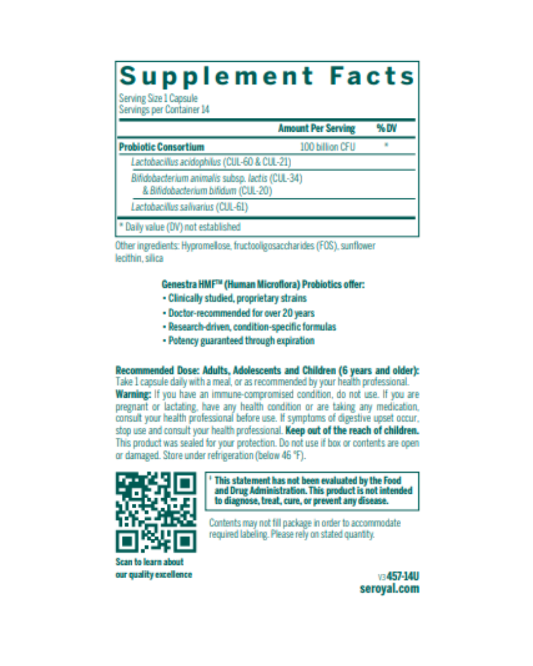 Genestra HMF Replenish Capsule