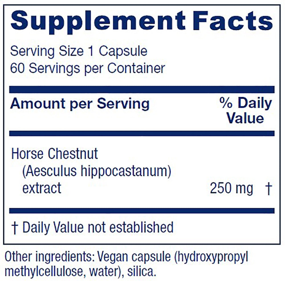 Horse Chestnut ~ Horse Chestnut Seed Extract Plus ~ 60 capsules