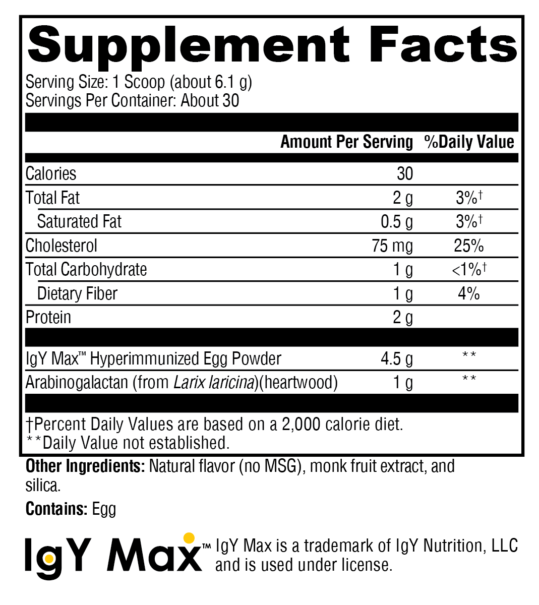 XYMOGEN IG 26 Plus DF Vanilla 30 Servings