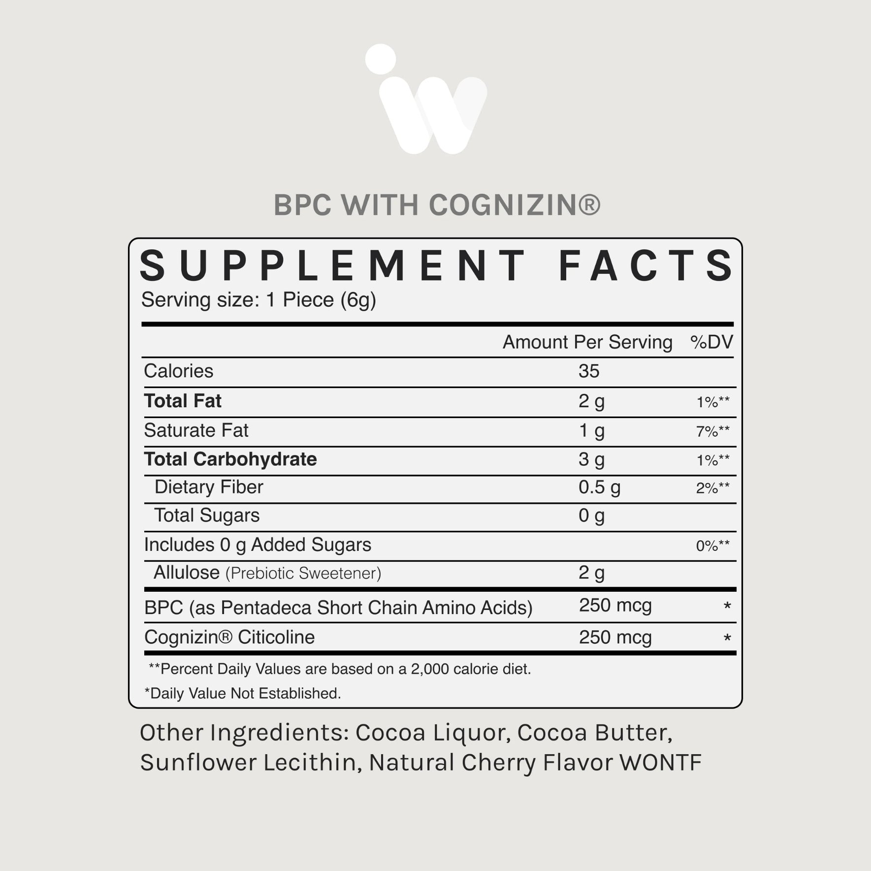 Infiniwell BPC Smart Chocolate