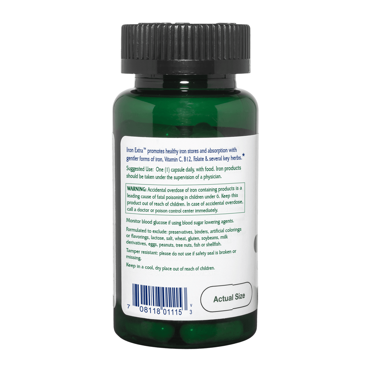 Iron Extra™ ~ Enhanced Iron Absorption ~ 60 capsules