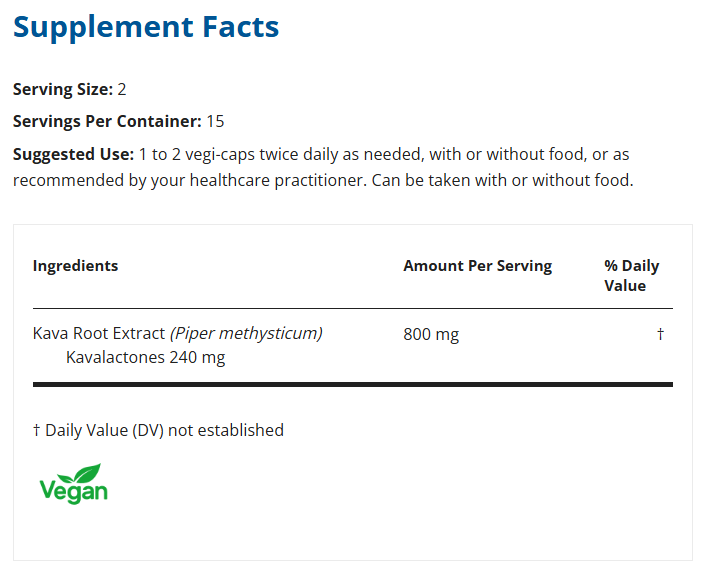 Restorative Formulations - Kava Calm Px 30 Capsules
