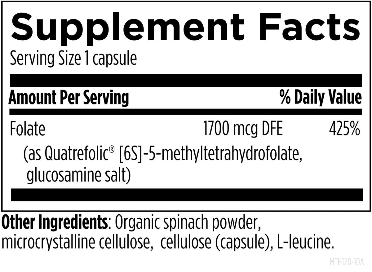 Designs for health L-5-MTHF 1,700 mcg DFE (1 mg)