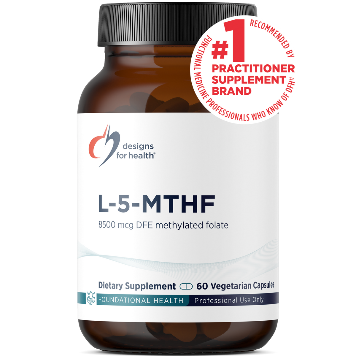 Designs for health L-5-MTHF 8,500 mcg DFE (5 mg)